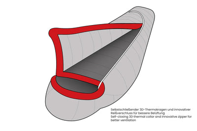 DownWool Subzero 2.0 sleeping bag | 18° F | BLACK EDITION Long
