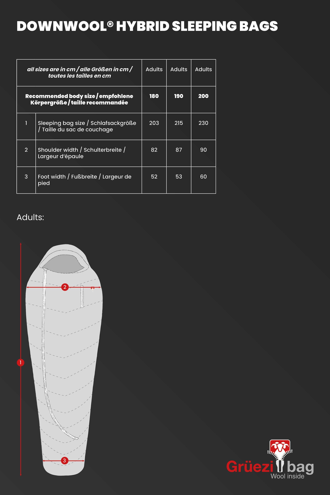 DownWool-Hybrid Ice Alpine 200 sleeping bag | 17 °F