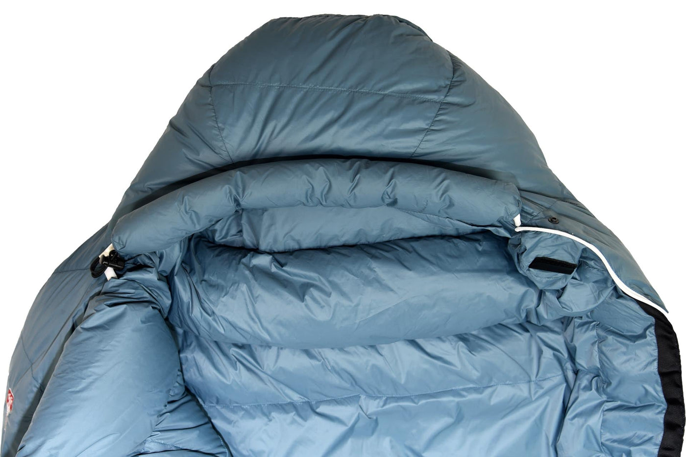 Daunenschlafsack Grüezi bag Biopod Down Hybrid Ice Cold 190 - Wärmekragen mit Zugbandtasche