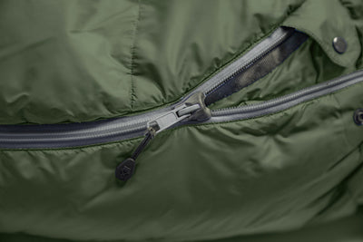 Grüezi bag Wollschlafsack Biopod Wolle Survival - Reißverschluss mit Einklemmschutz