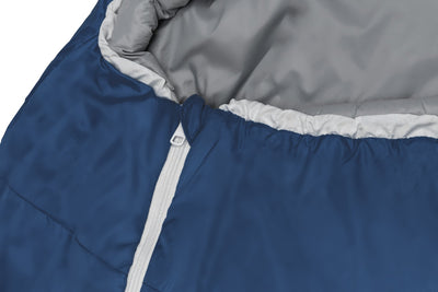Grüezi bag Komfortschlafsack Biopod Wolle Zero Night Blue - Reißverschlussabdeckung