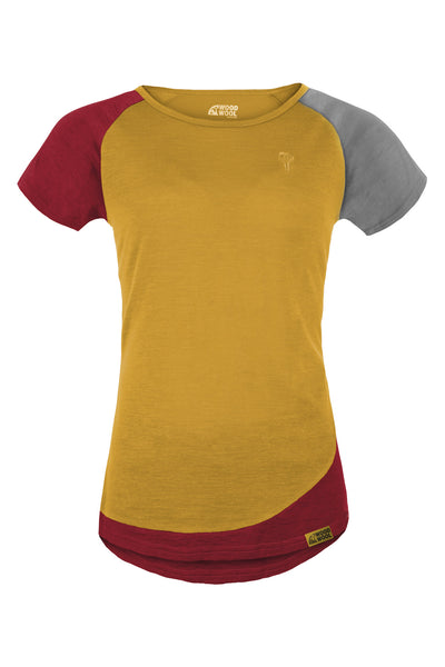 WoodWool T-Shirt Lady Janeway | Daisy Daze Yellow