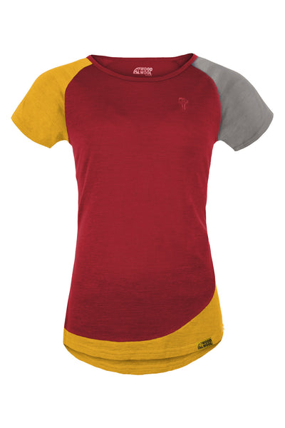 WoodWool T-Shirt Lady Janeway | Fired Red Brick